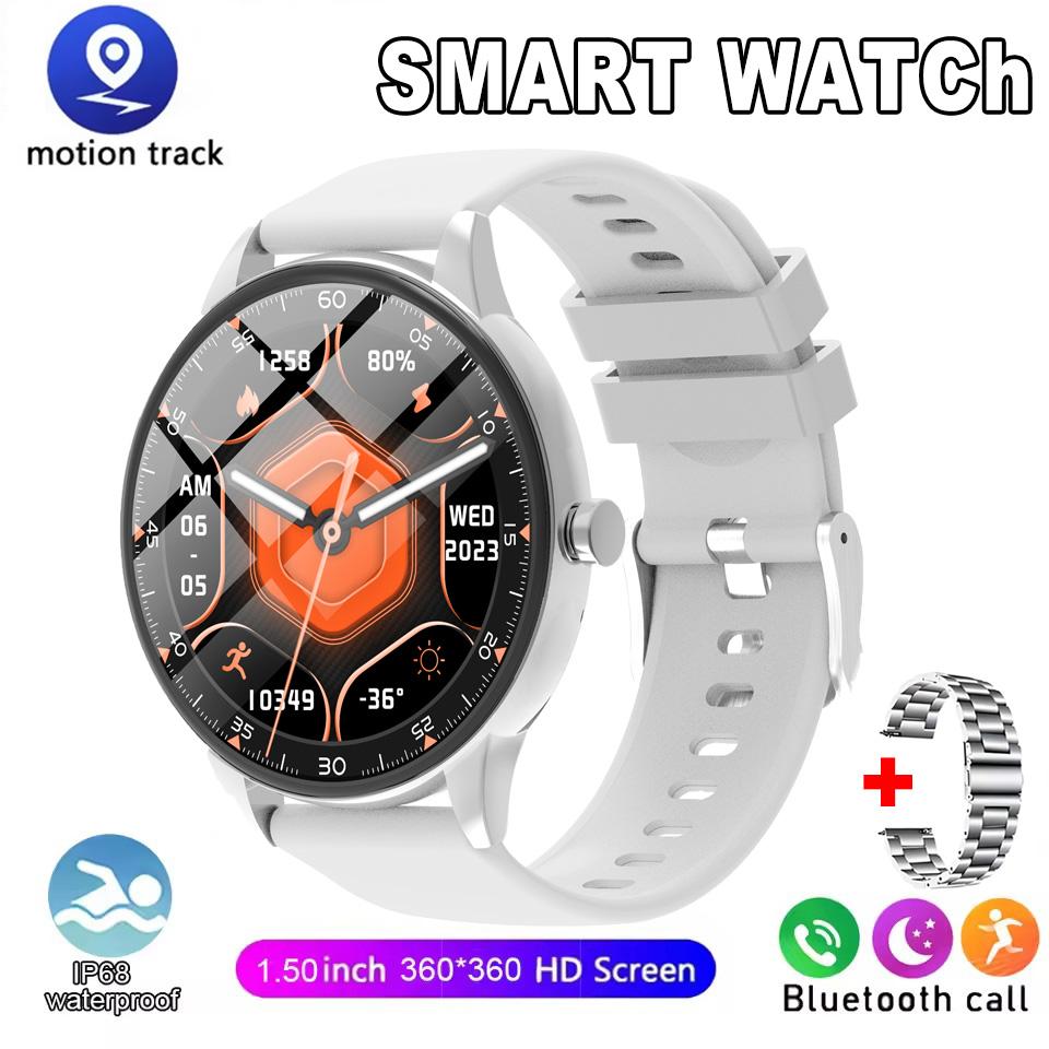 Smartwatch 1,50-Zoll HD-Bildschirm Bluetooth-Anruf Benachrichtigung IP68 Wasserdicht Multi-Sport-Modus Smartwatch Herren Damen