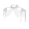 Crystal Tassels Arm Chain Women Body Jewelry Multilayer Shoulder Body Jewelry Shoulder Chain Necklace for Any Occasion