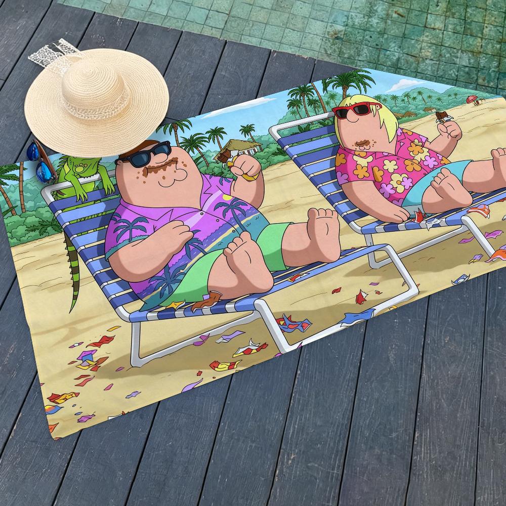 Funny tv F-Family G-Guy Towel Drying Bath Towel Applicable To Light Swimming Camping Yoga Beach Out