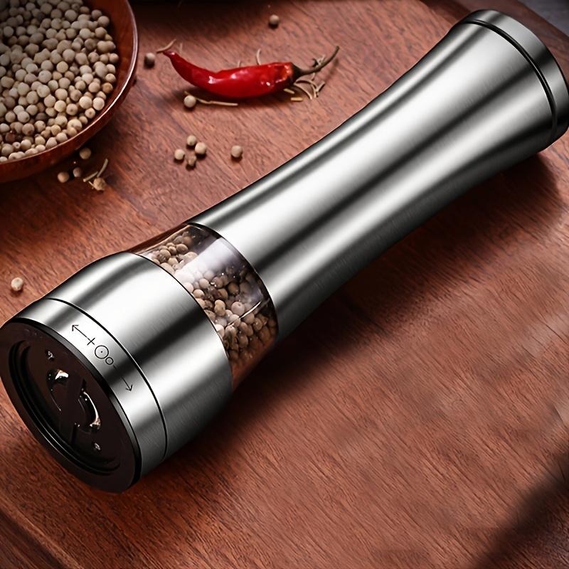 Stainless Steel Manual Pepper Grinder with Ceramic Core for Salt, Pepper, and Spices