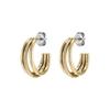 Authorized Retailer Olivia Burton Trend Ever Stacked Claw Gold Hoop Earrings 24100295 [OLIVIA BURTON] Women's