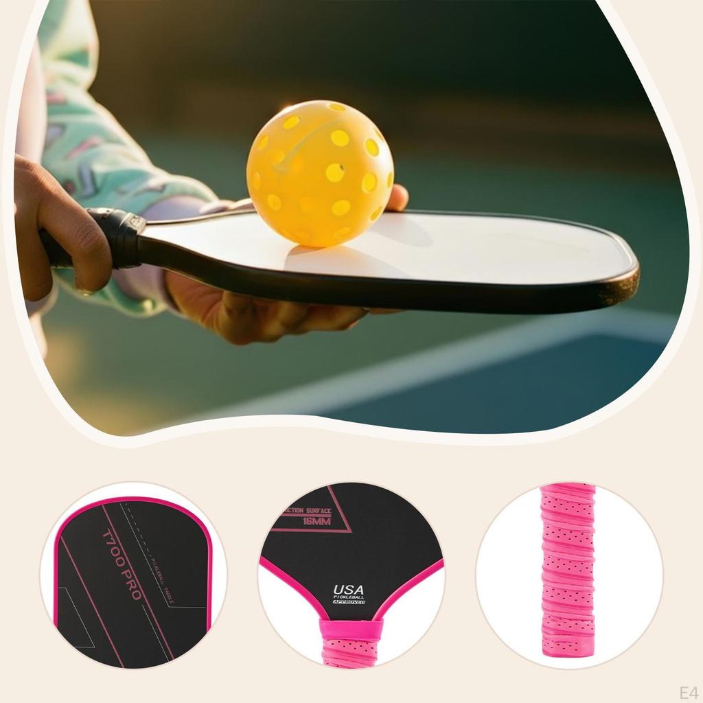 Pickleball Racket Portable Training Professional Practical Supplies Beginner Yellow Handle