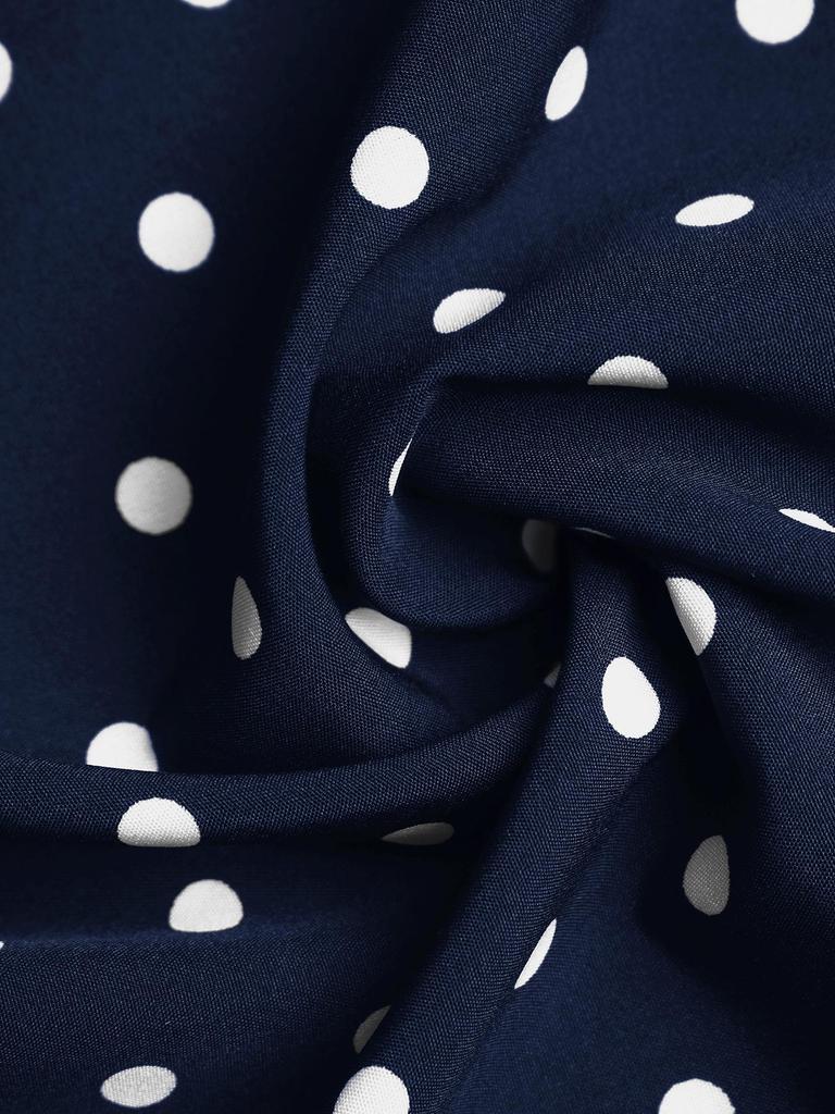Cross2026 Strapless Long Polka Dot Dress - European & American Style, Sleeveless and Ruched Waist, Summer Collection