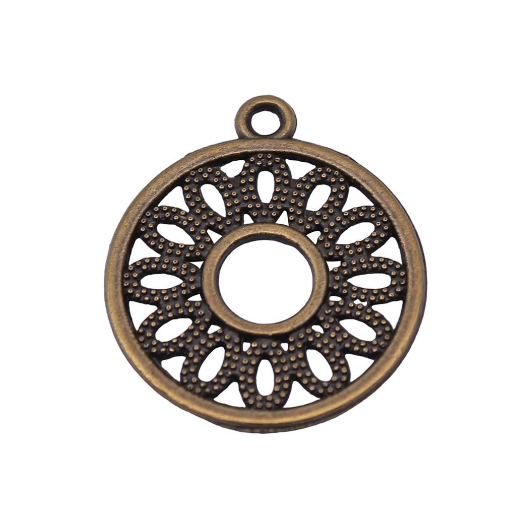 Flowers Of Life Charms Vintage Alloy Pendants For Nature Inspired Jewelry Making