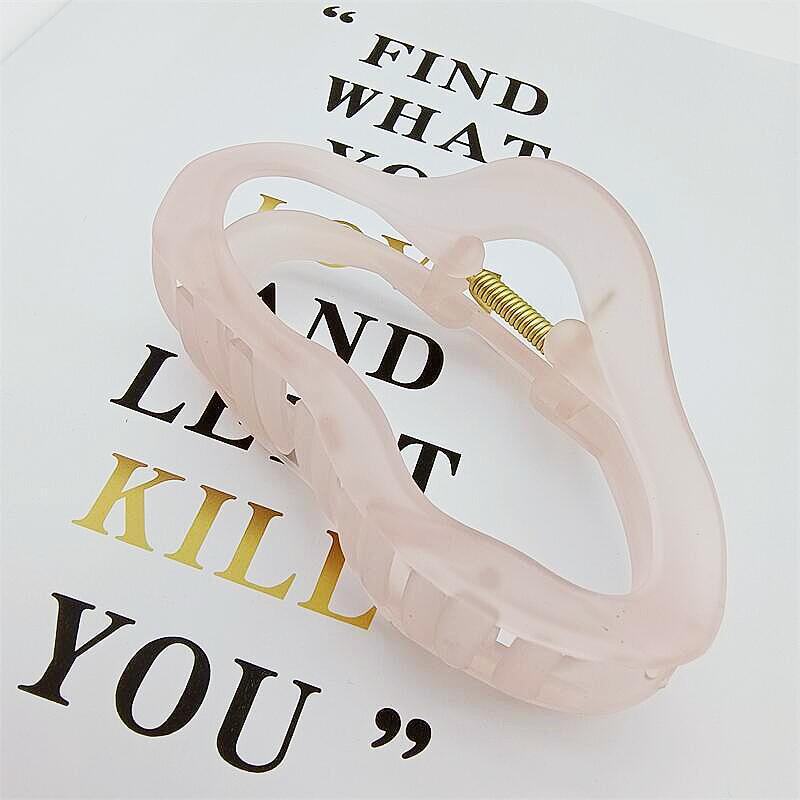 

Korean Transparent Frosted Jelly Hair Volume Claw Clip for Women