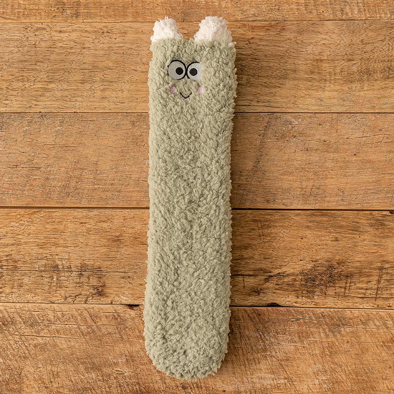 Socks for Women Autumn Winter Thick Warm Coral Velvet Family Socks for Men Couples Home Floor Sleeping Socks