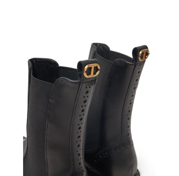 Ботинки челси TWINSET 242TGT090, черные