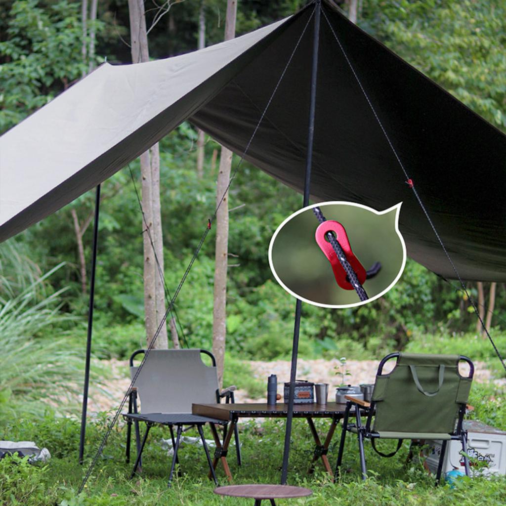 30Pcs Aluminum Alloy Guy Rope Tensioner Tent Wind Rope Fastener Cord Adjuster Cord Guyline Runners Wind Rope Buckle Set