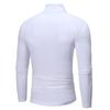 Männer Herbst Winter Slim Fit Bodenbildung T-shirt Rollkragen Lange Ärmel Einfarbig Elastische Dünne Pullover Tops Streetwear
