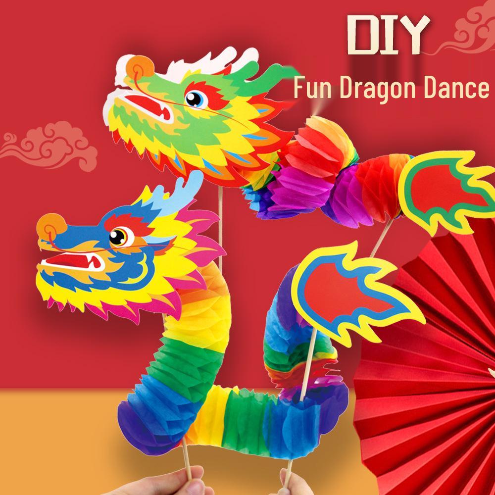 Chinese Dragon Dance Wedding Photo Props DIY Kit for Kids