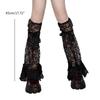 Womens Knee High Leg Warmer Socks Sweet Lace Ankle High Bandage Leg Sleeve Boot Long Tube Lace Leg Sleeve Calf Covers