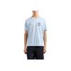 Emporio Armani Loose Fit Round Neck Short Sleeve T-Shirt Men Tops Light-Blue EM000827-AF12926-U9378