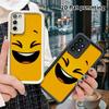 Phone Case: 2D Flat Samsung Galaxy A34 A35 M05 M06 S20 S22 S21 FE Plus 5G Protective Case, Happy Squinting Smile, Perfect Christmas and Halloween Holi