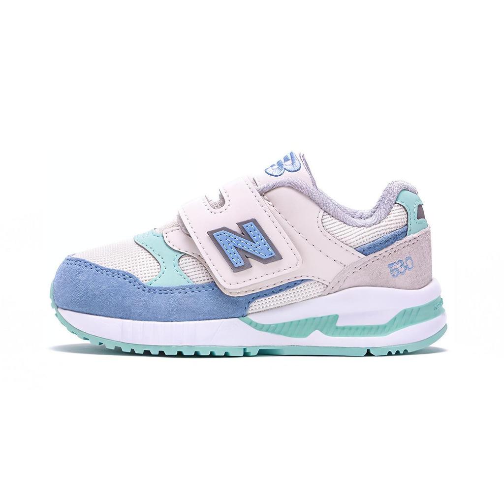 New Balance NB 530 Comfortable Cushioning Abrasion Resistant Breathable Low Top Kids' Running Shoes White Blue KV530SEP