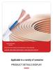White Flat Sheathed RVVB Copper-Clad Aluminum Wire: 2-Core, 1.5/2.5/4/6 Sqmm Household Soft Electric Cable