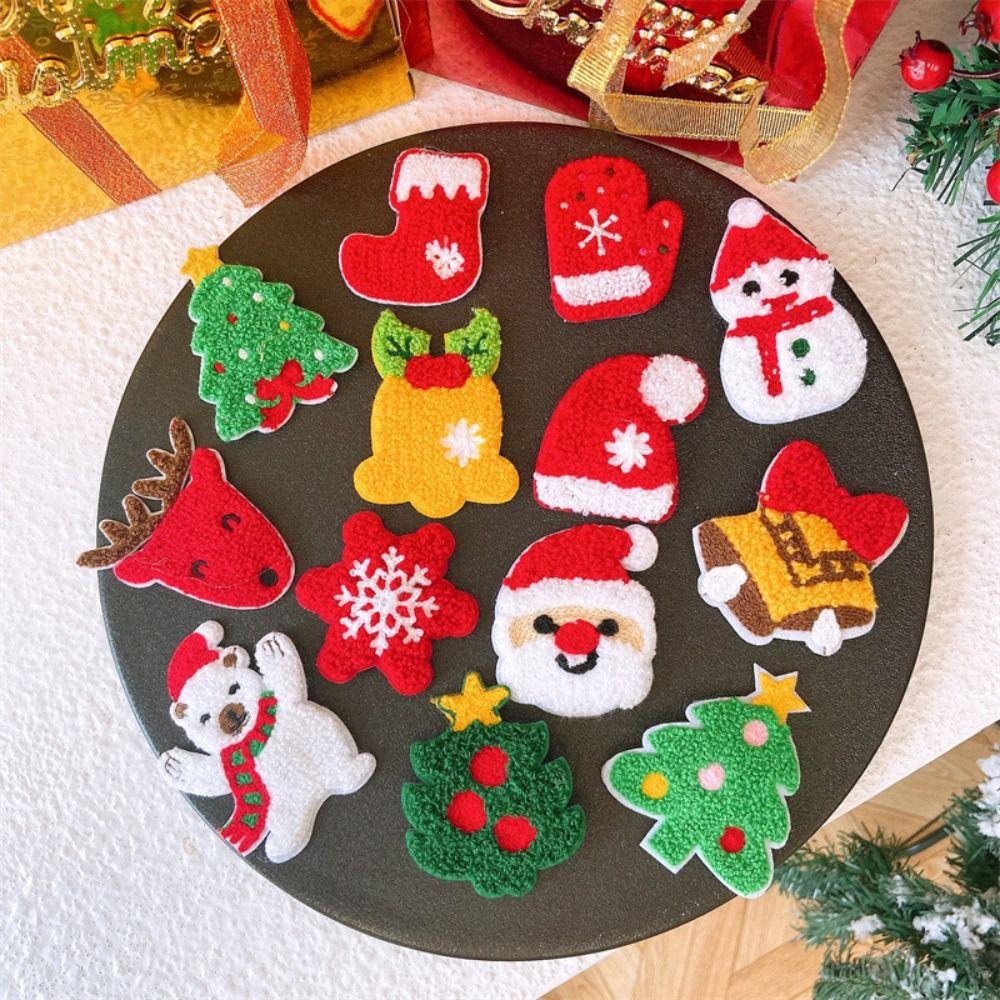 Gloves Christmas Hair Clip Snowman Santa Claus Hairpin Jewelry Plush Xmas Barrettes Christmas