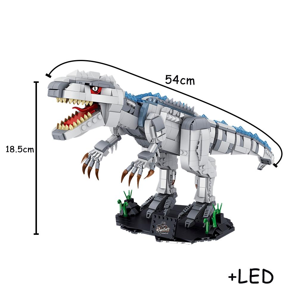 Knew Built Micro Mini Building Blocks Toys Green Dinosaur Jungle Set Fun Playmate for Kids and Decorative Ornament
