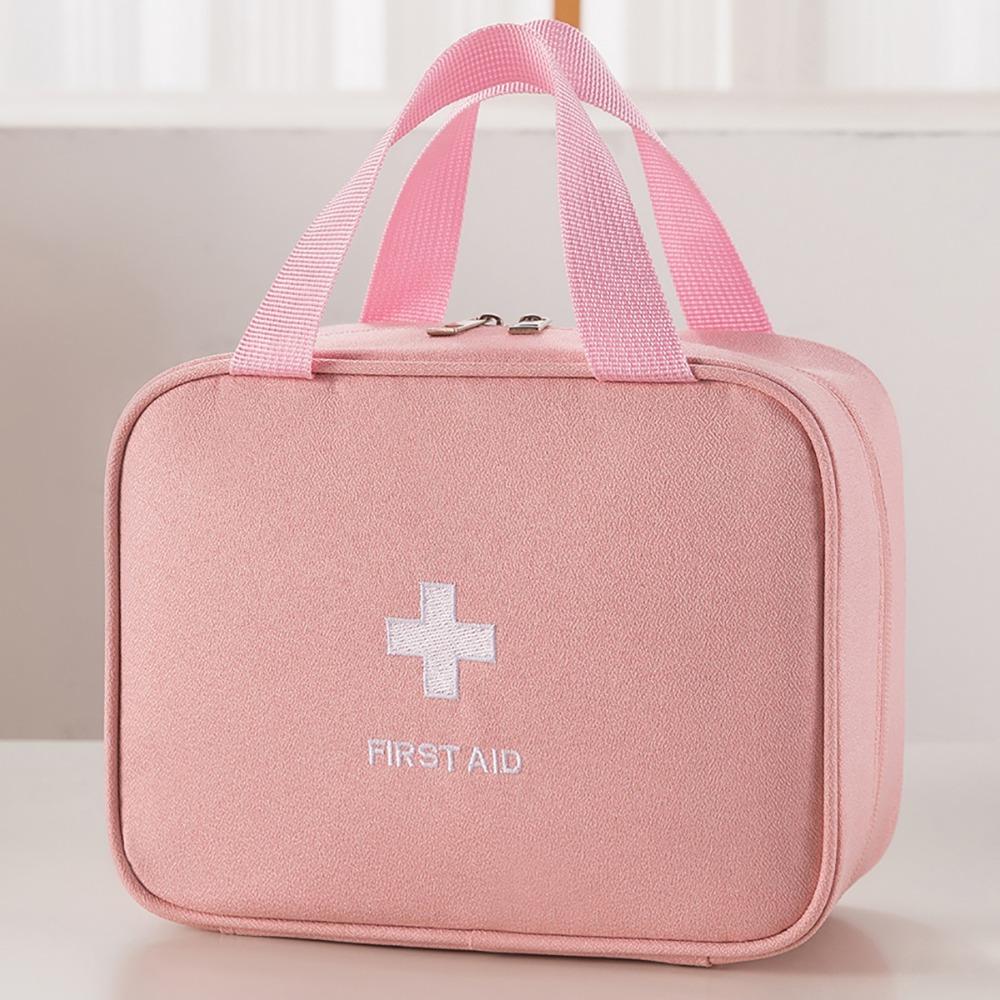 

Многоцелевая сумка для неотложной медицинской помощи с отделениями Органайзер для лекарств Новый набор для выживания Путешествия Pink-L