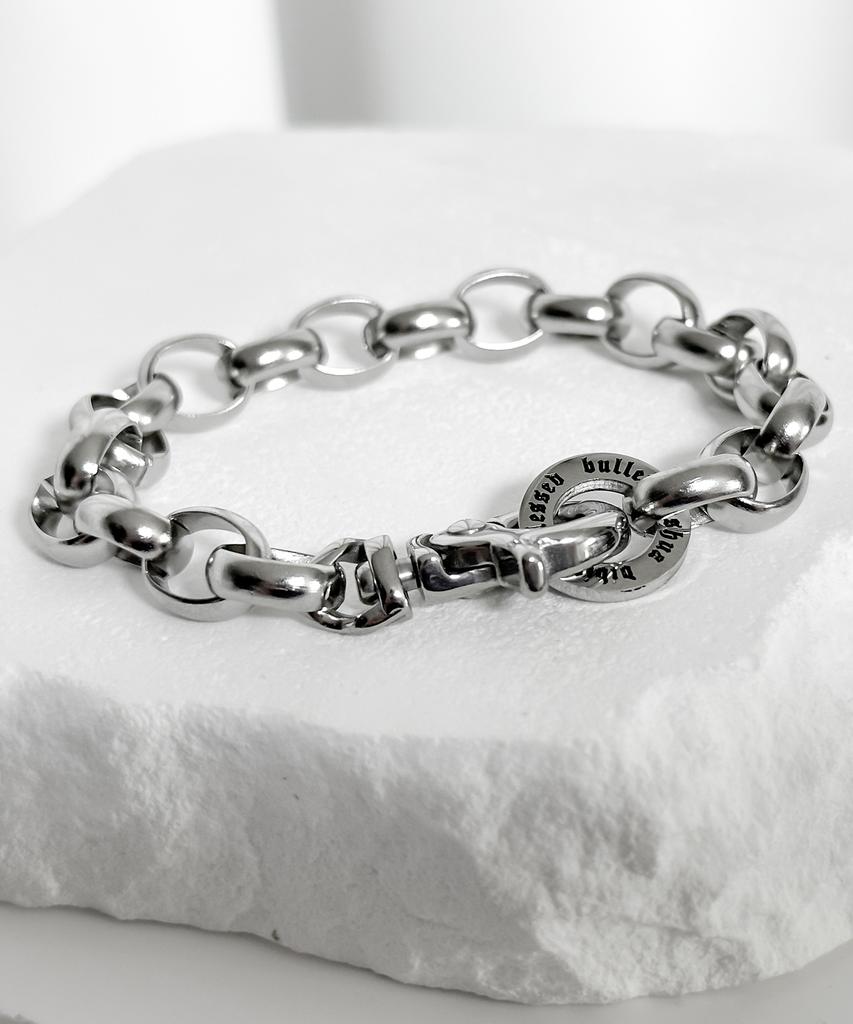 Blessed Bullet Blessed_Ellipse Round Chain Bracelet