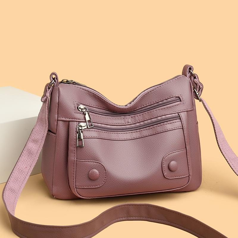 Large Capacity Women's Bag PU Shoulder Bag Mother Bag