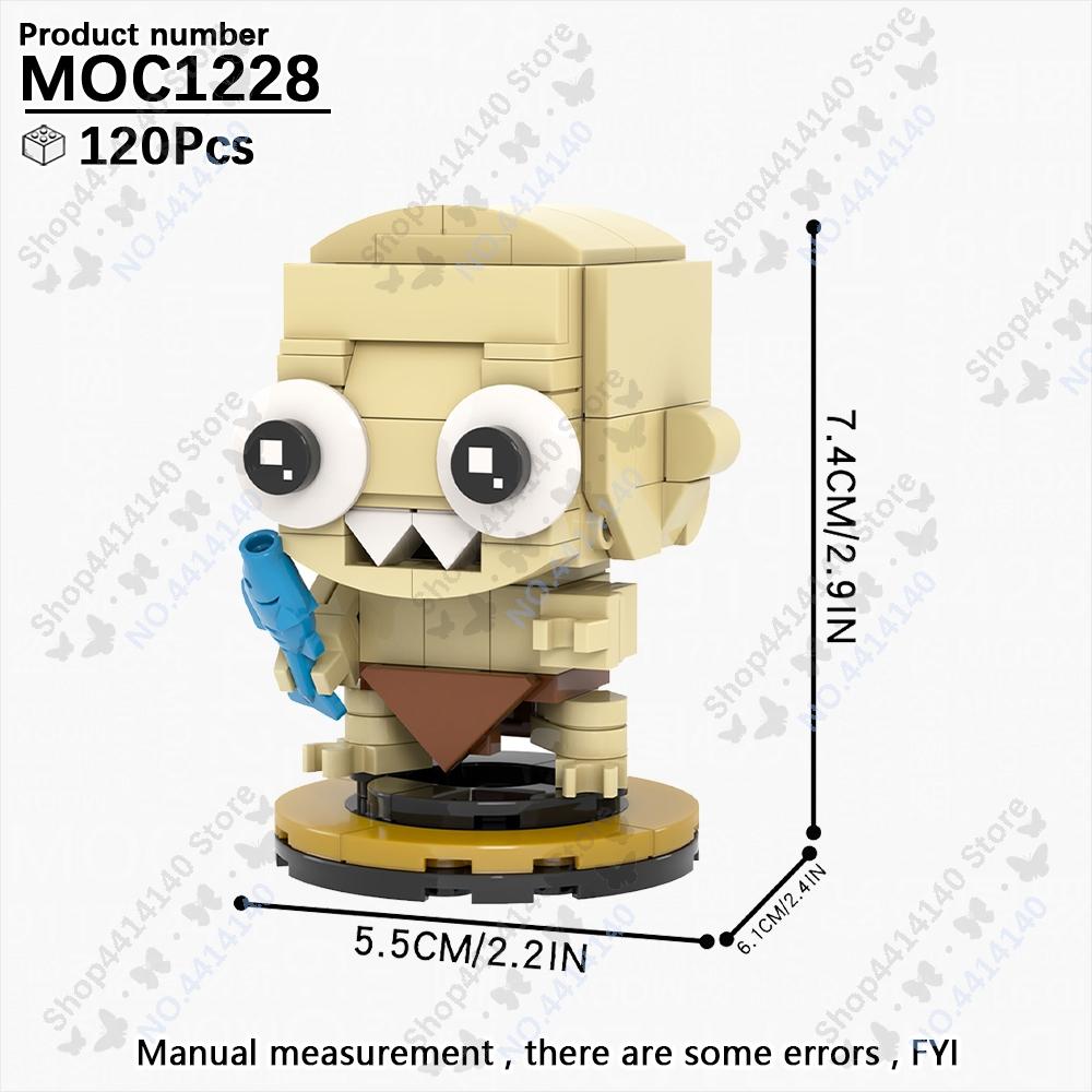MOOXI King Of Ring Movie Eye Of Sauron Dragon Brickheadzed Figure Model Building Block Set MOC Brick Kit DIY Toys For Kids Gifts