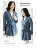 High-End Autumn & Winter Double-Sided Wool Coat: 100% Pure Wool, Tie-Waist, Slimming Mid-Length Outerwear for Women