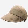 Korea Summer Ponytail Caps Wide Brim Beach Visor Caps Breathable Women Sun Hats  For Ladies