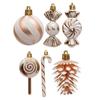 13pcs Plastic Christmas Candy Ball Pendant Reusable Merry Christmas Decor  Wedding Party