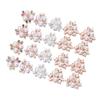 10Pcs Pearl Flower Shaped Rhinestone Buttons Sparkling Crystal Buttons DIY Handmade Hairpins Decoration Clothes Sewing Accessory