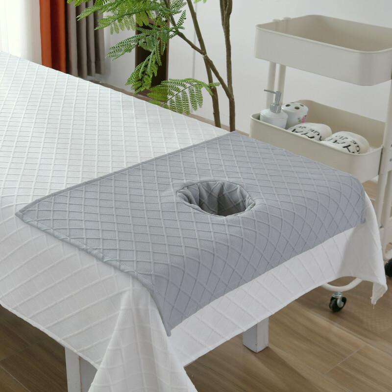 1PC Beauty Salon Bed Sheets with Face Hole Skin-friendly Spa Massage Table Covers Face Towels Set Salon Barbershop Decoration