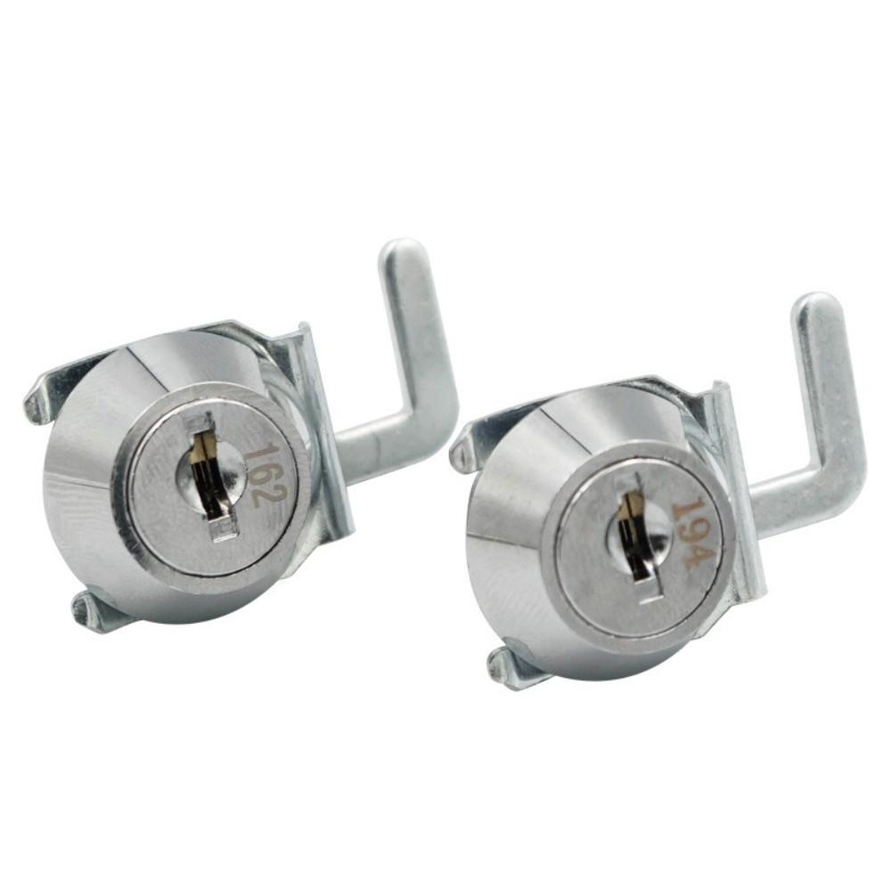 Rust-Resistant Mini Cam Lock with Quick Clip Metal Cabinet Silver Cash Box Lock Easy Replacement with Keys Security Cabinet Lock