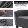 Nordic Club Tub Chair Cover Solid Color Plaid Armchair Covers Stretch Home Single Sofa Slipcovers for Study Bar Counter El