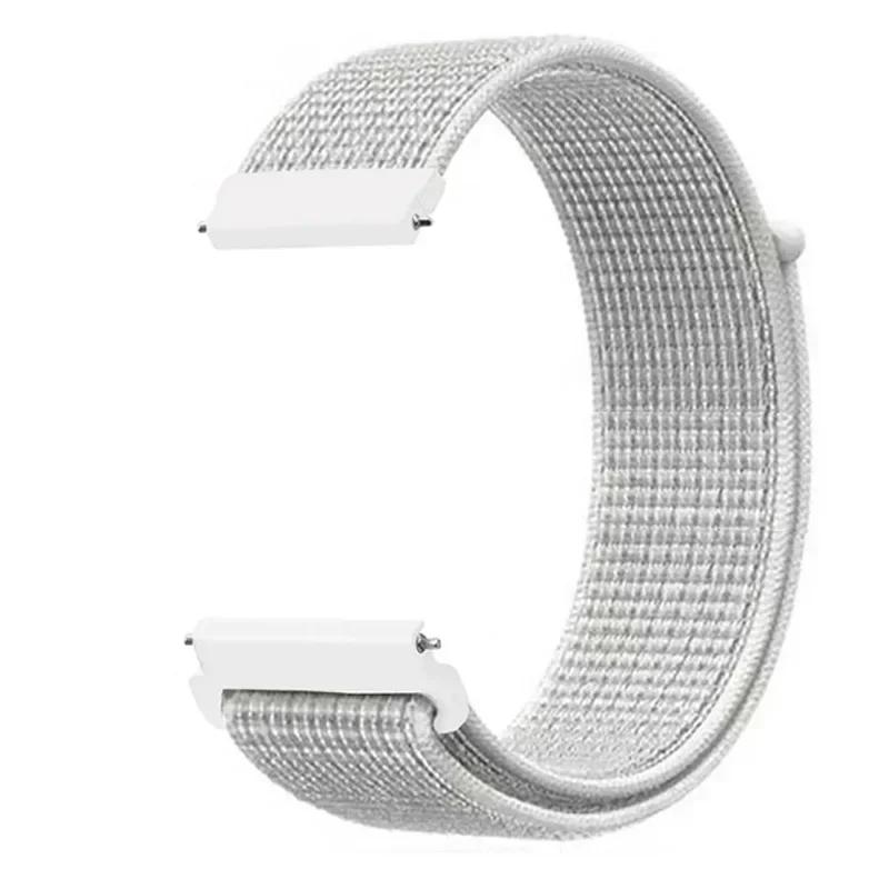 20mm Universal Kids Smart Sport Watch Band Nylon Loop Strap Adjustable Wristwatch Replacement Comfortable Children Watch Straps