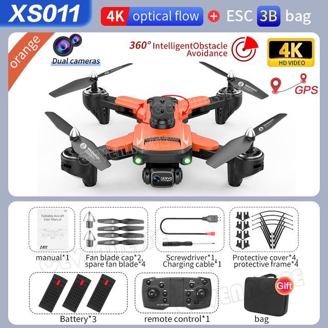 XS011 GPS Drone 4k Profesional HD Camera with Obstacle Avoidance Brushless Foldable Quadcopter Remote Helicopter Toys
