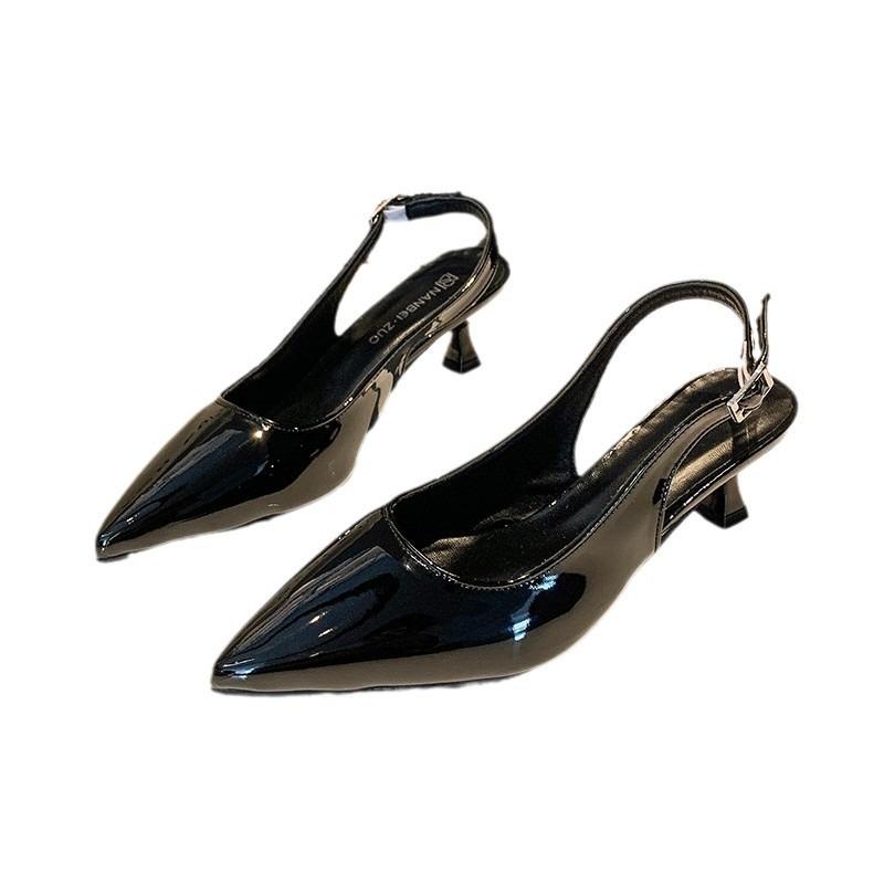 Summer fashion new bag head with sandals women's thin heel shallow mouth pointed head temperament high heel sandals