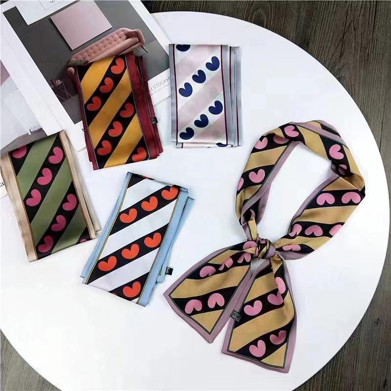 Women Casual Love Heart Printed Hair Band Headwear