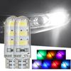 2pcs T10 Silicone Case LED Car Dome Light - 6 SMD 5630 100X 12V Charging 194 USB Chips, W5W Brightness Port Base, with D3U0
