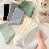 Pure Cotton Breathable Slouch Macaron Socks, Solid Color, Soft & Loose for Women