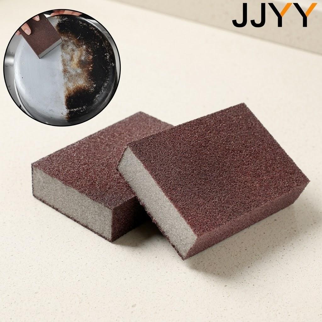 

2Pcs Emery Sponge Cleaning Brush Rust Stain Removal Scrubber for Kitchen Bathroom Sink Household Cleaning Tools Supplies