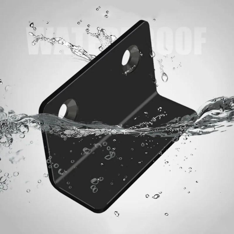 2 Stück Selbstklebender Riegel L-Typ Unsichtbarer Starker Magnetischer Stahl Schnappriegel Türsaugung Schrank Schrank Schließer Heimwerkerbedarf