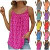 Women's Summer Casual Tees Polka Dot Printed T-Shirt Sleeveless Round Neck Top