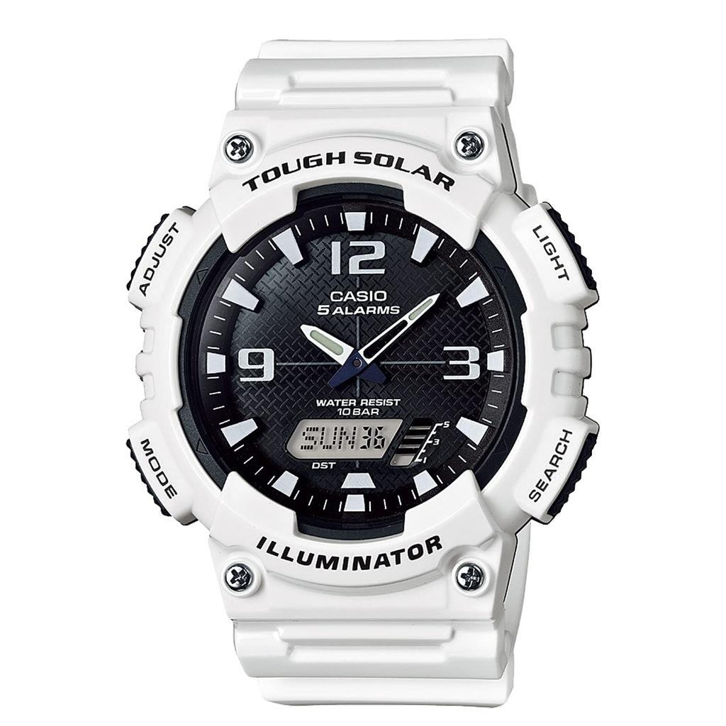 Casio Herrenuhr Casio Collection AQ-S810WC-7AJH Weiß Digital Sport Style