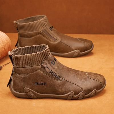 Herrenschuhe neue High-Top-Schuhe Arbeitskleidungsschuhe Herren trendige vielseitige rutschfeste Freizeitschuhe