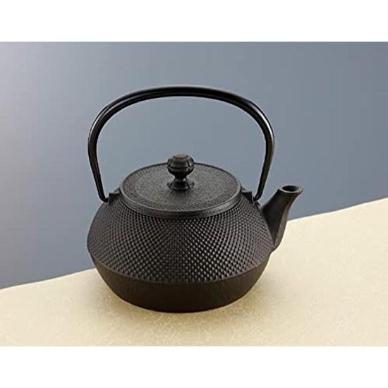 Iwachu Cast Iron Teapot Type 7 Arare IH Compatible Black Baked (Kama Baked) 0.9L Nambu 11720