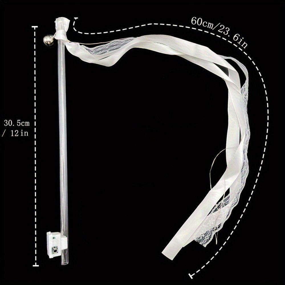 5PCS Glow Flash LED Light Up Fairy Sticks String Light Ribbon Hand Sticks Concert Raves