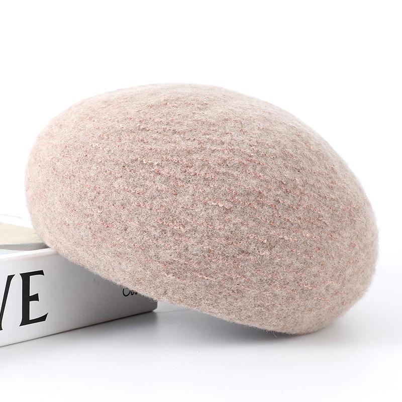 

Женский берет осень и зима ретро классическая универсальная шляпа темперамент элегантная литературная шляпа-ведро показывает маленькое лицо One Size светло-коричневого