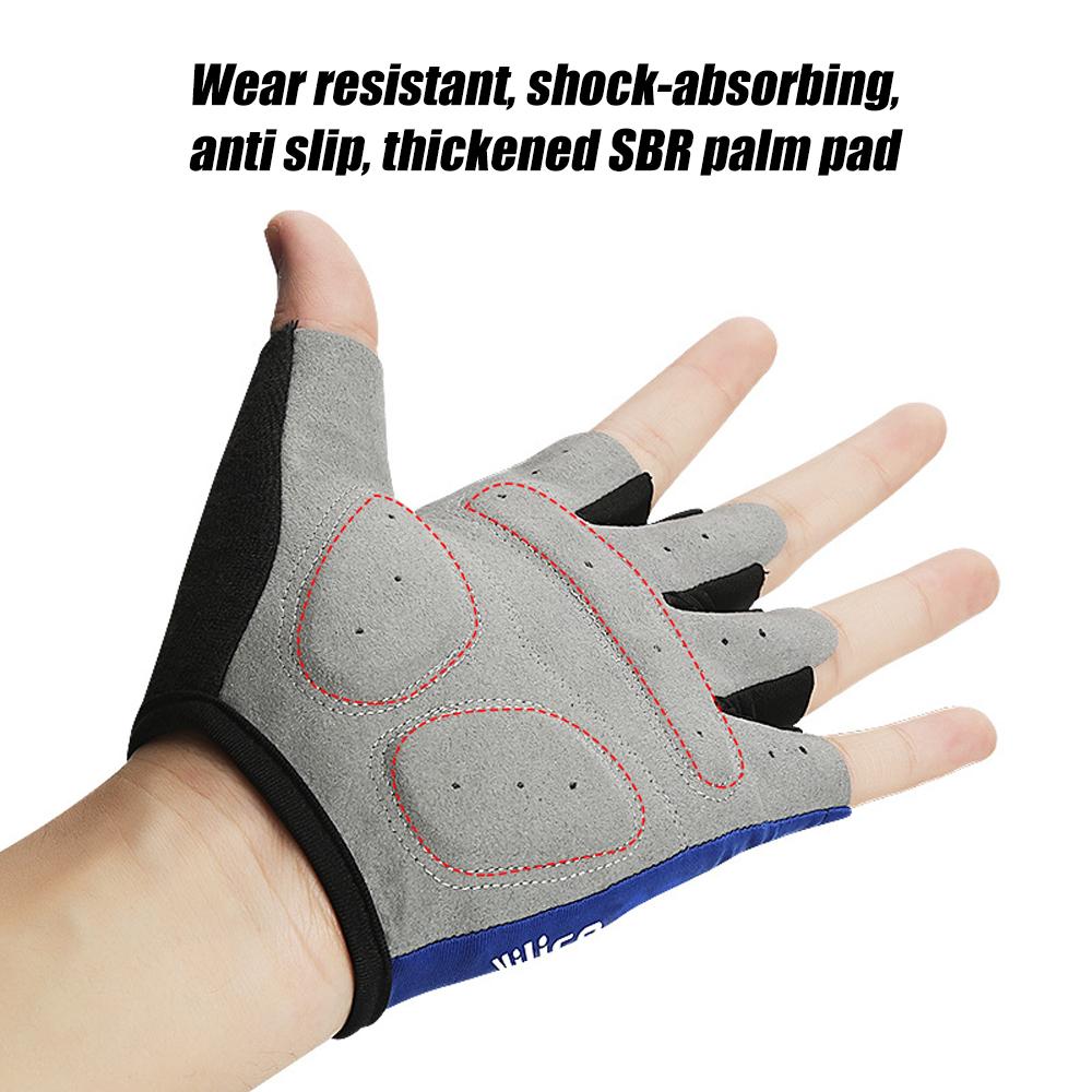 1Pair Cycling Gloves - Shock-Absorbing Anti-Slip Bike Gloves For Men Women,Breathable Half Finger Riding Gloves For Mtb Biking