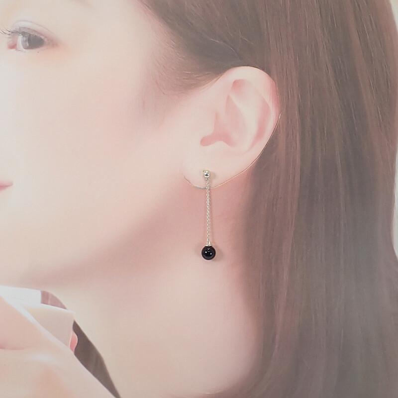 TIFFANY&Co.  Pierce black Silver925/onyx Women