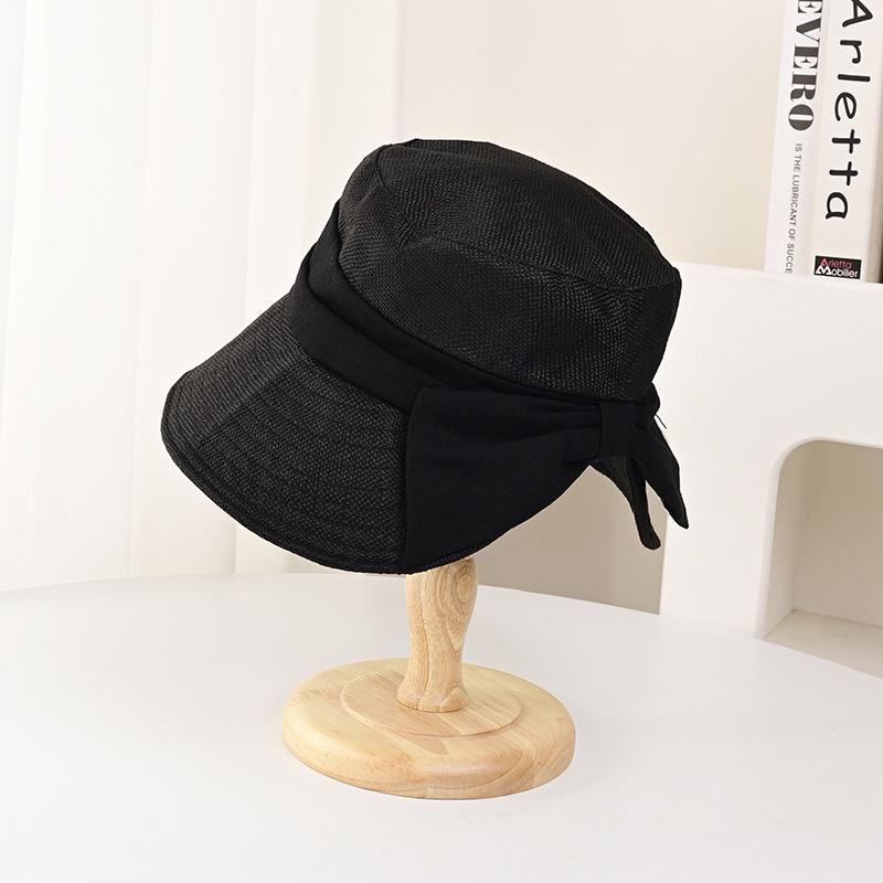 

Японская большая шляпа шляпа рыбака для женщин летом повседневная и универсальная цветная блокировка тонкий стиль с защитой от солнца маленькая шляпа-панама