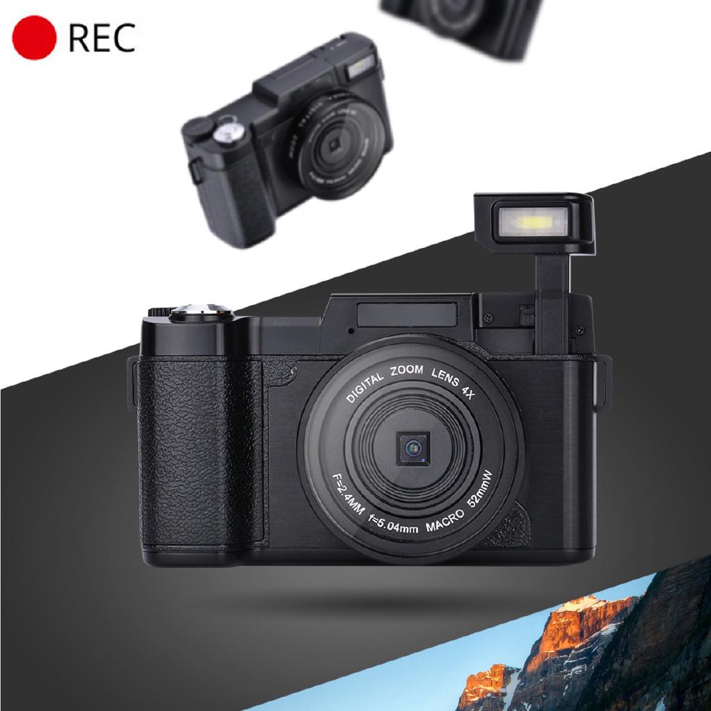 Professional HD 1080P Video Camcorder Full Vlog Digital Camera 8.0 MP CMOS Max 24MP Vlogging Camera